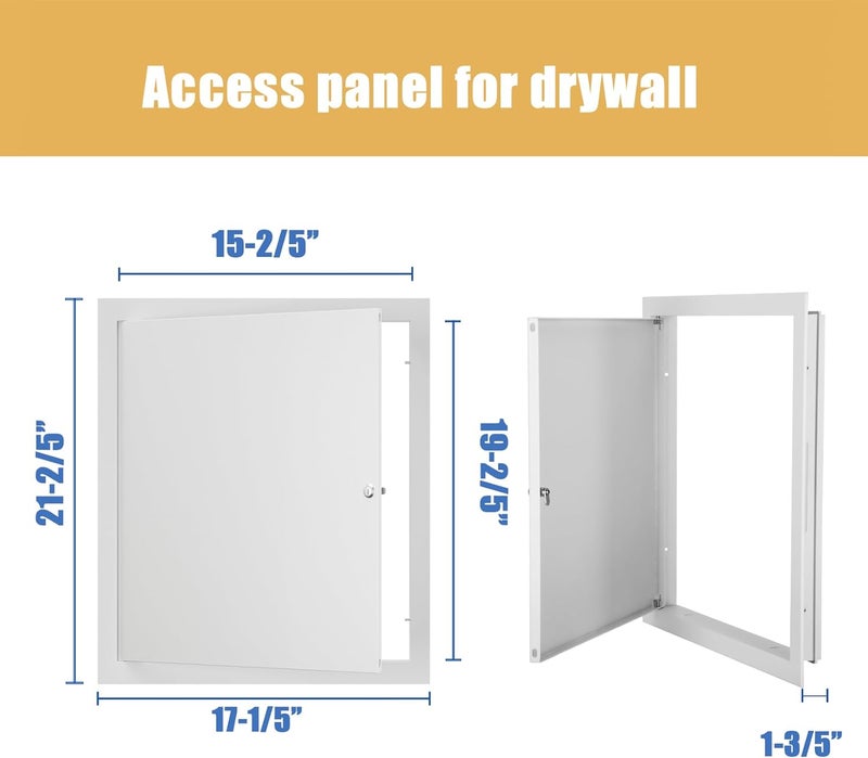 Joogto Thicken 1mm 16 x 20 Access Panel for Drywall,Attic Door, Ceiling Access Panel for Drywall,16x20 Metal Access Panels are Thickened to 1mm to Solve The Problem of Fragile Panels(Screwdriver Latch) - Image 2